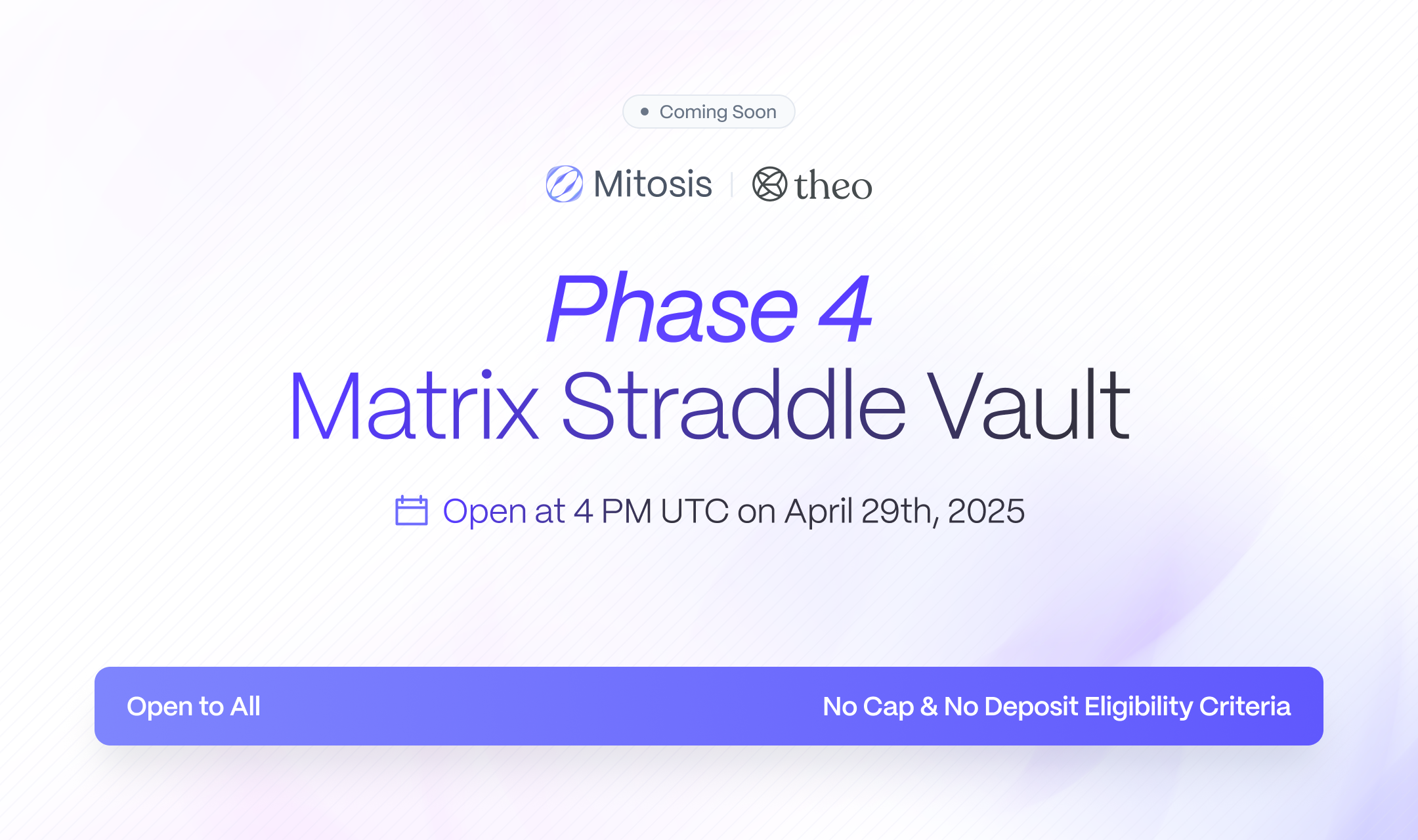 Matrix Straddle Vault Phase 4
